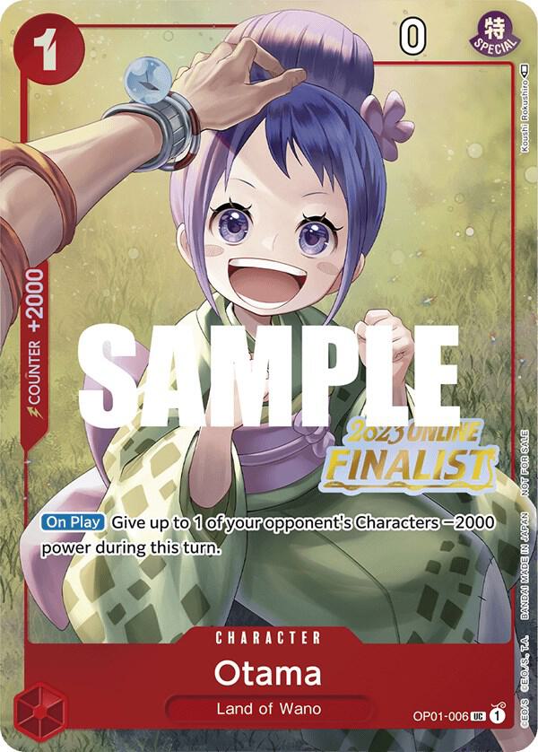 Otama (Online Regional 2023) [Finalist] OP01-006 card from One Piece Promotion Cards