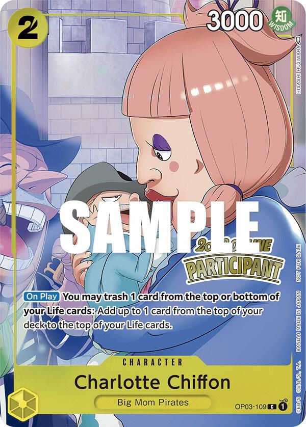 Charlotte Chiffon (Online Regional 2023) [Participant] OP03-109 card from One Piece Promotion Cards