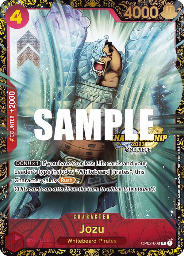 Jozu (Championship 2023) OP02-008 card from One Piece Promotion Cards