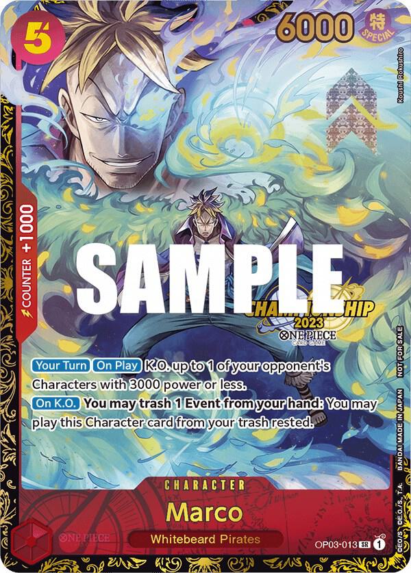 Marco (Championship 2023) OP03-013 card from One Piece Promotion Cards