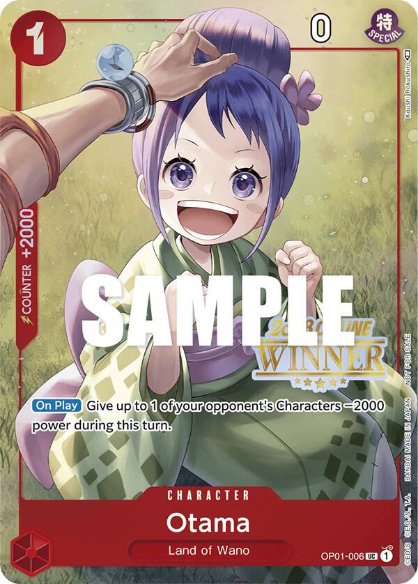 Otama (Online Regional 2023) [Winner] OP01-006 card from One Piece Promotion Cards