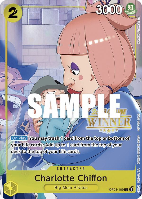 Charlotte Chiffon (Online Regional 2023) [Winner] OP03-109 card from One Piece Promotion Cards