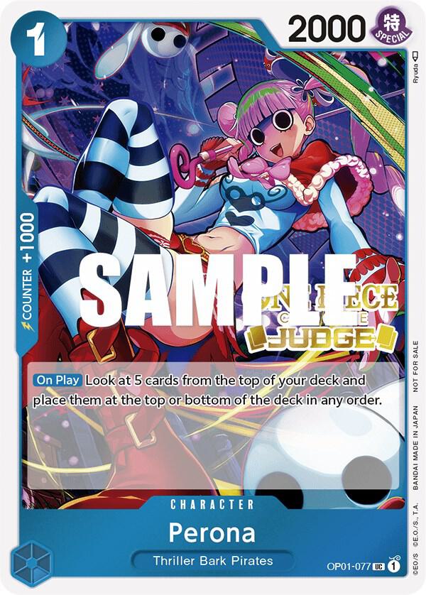 Perona (Judge Pack Vol. 2) OP01-077 card from One Piece Promotion Cards