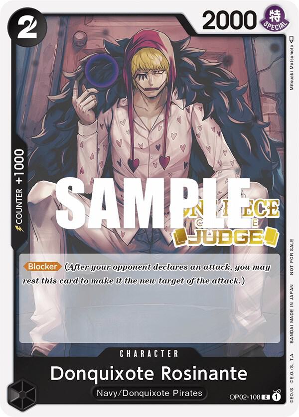 Donquixote Rosinante (Judge Pack Vol. 2) OP02-108 card from One Piece Promotion Cards