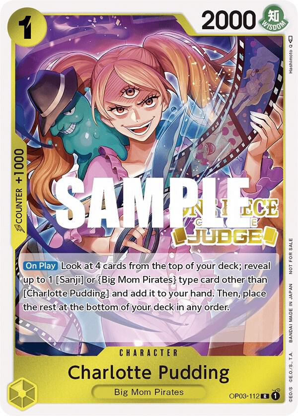 Charlotte Pudding (Judge Pack Vol. 2) OP03-112 card from One Piece Promotion Cards