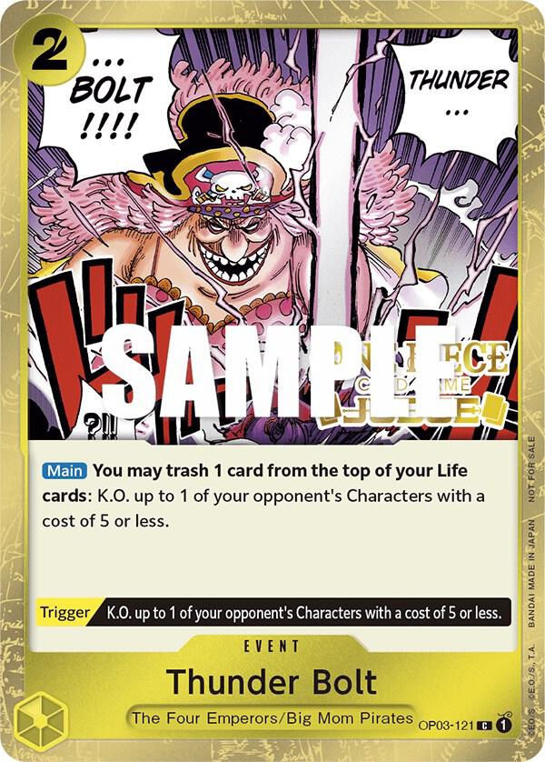 Thunder Bolt (Judge Pack Vol. 2) OP03-121 card from One Piece Promotion Cards