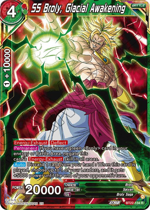 SS Broly, Glacial Awakening BT22-134 card from Critical Blow