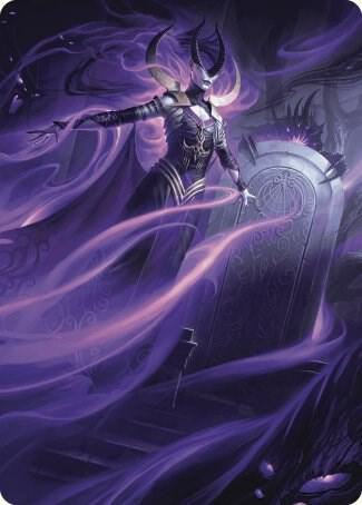 Ashiok, Wicked Manipulator Art Card (10/81) card from Art Series: Wilds of Eldraine