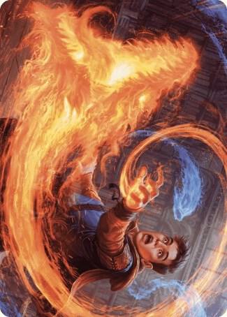 Frantic Firebolt Art Card 16 card from Art Series: Wilds of Eldraine