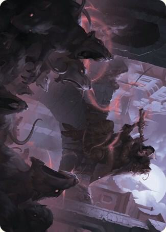 Gnawing Crescendo Art Card 17 card from Art Series: Wilds of Eldraine