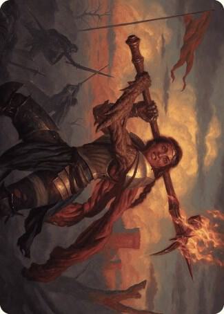 Imodane, the Pyrohammer Art Card 18 card from Art Series: Wilds of Eldraine