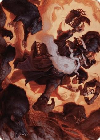 Tattered Ratter Art Card 20 card from Art Series: Wilds of Eldraine