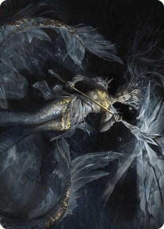 Sharae of Numbing Depths Art Card 32 card from Art Series: Wilds of Eldraine