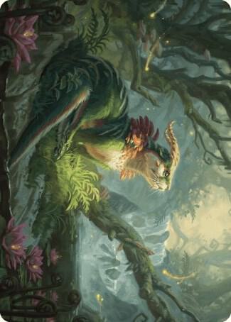 Elusive Otter Art Card 37 card from Art Series: Wilds of Eldraine