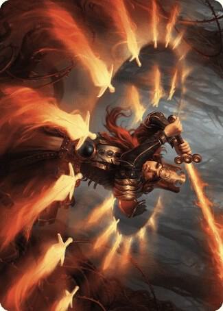 Heartflame Duelist Art Card 38 card from Art Series: Wilds of Eldraine