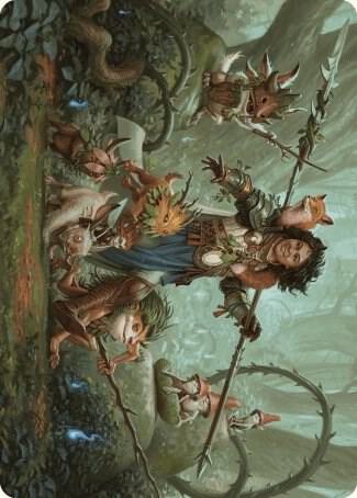 Ellivere of the Wild Court Art Card 49 card from Art Series: Wilds of Eldraine