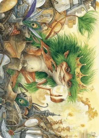 Knickknack Ouphe Art Card 50 card from Art Series: Wilds of Eldraine