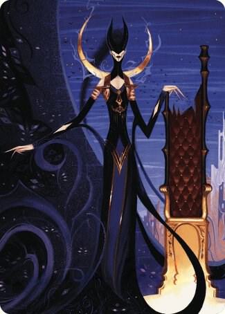 Ashiok, Wicked Manipulator Art Card (57/81) card from Art Series: Wilds of Eldraine