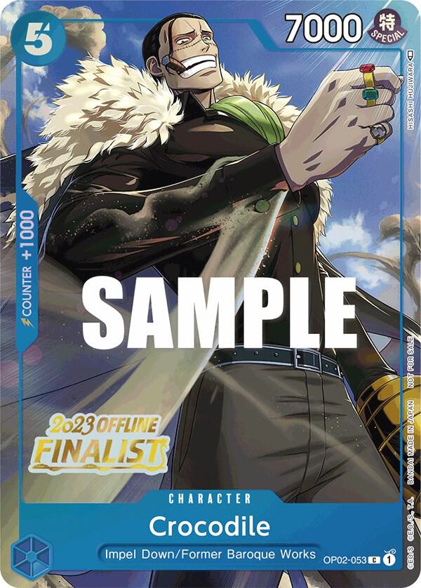 Crocodile (Offline Regional 2023) [Finalist] OP02-053 card from One Piece Promotion Cards