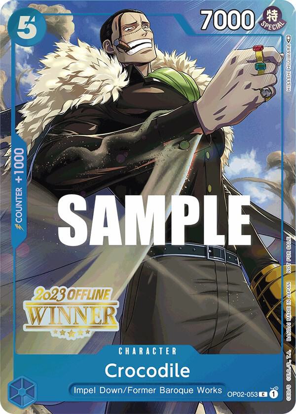 Crocodile (Offline Regional 2023) [Winner] OP02-053 card from One Piece Promotion Cards