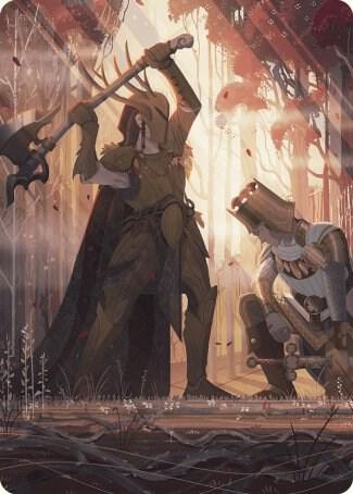Karmic Justice Art Card 62 card from Art Series: Wilds of Eldraine