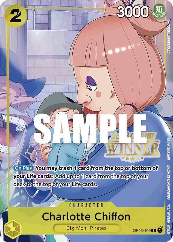 Charlotte Chiffon (Offline Regional 2023) [Winner] OP03-109 card from One Piece Promotion Cards