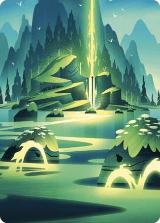Leyline of Abundance Art Card 73 card from Art Series: Wilds of Eldraine