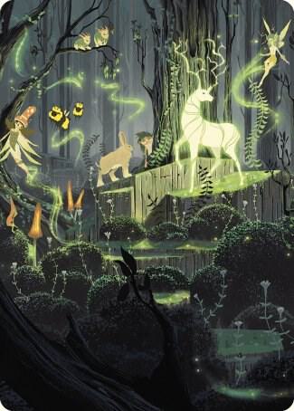 Primal Vigor Art Card 74 card from Art Series: Wilds of Eldraine