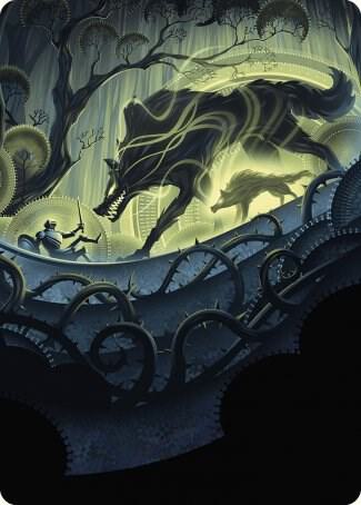 Unnatural Growth Art Card 75 card from Art Series: Wilds of Eldraine