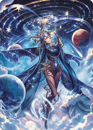 Omniscience Anime Art Card 78 card from Art Series: Wilds of Eldraine