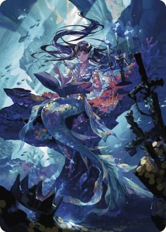 Rhystic Study Art Card 79 card from Art Series: Wilds of Eldraine