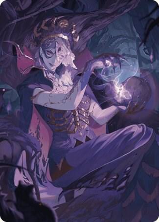 Necropotence Art Card 80 card from Art Series: Wilds of Eldraine