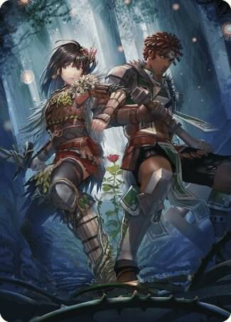 Defense of the Heart Art Card 81 card from Art Series: Wilds of Eldraine