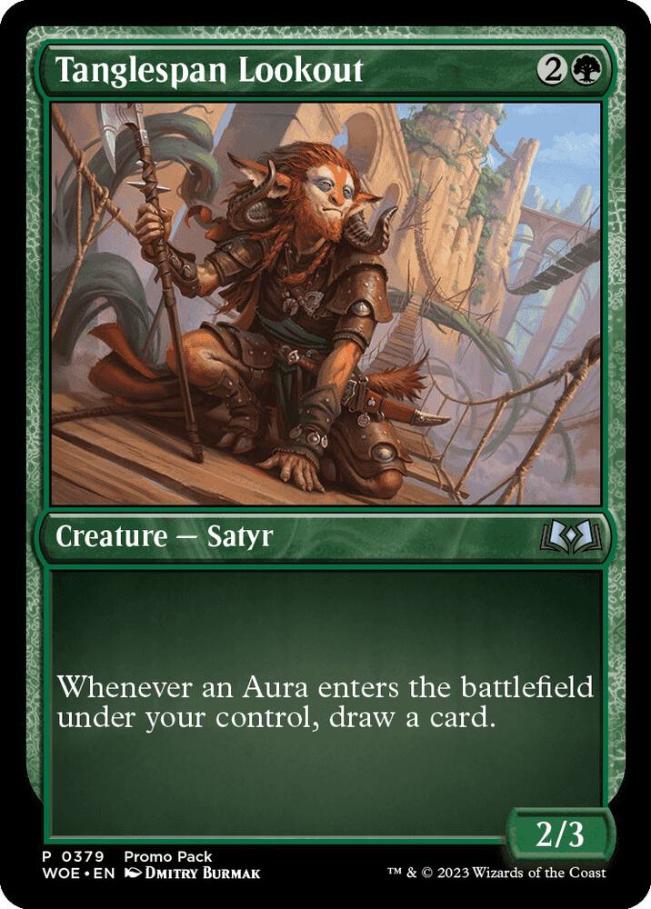 Tanglespan Lookout 379 card from Promo Pack: Wilds of Eldraine