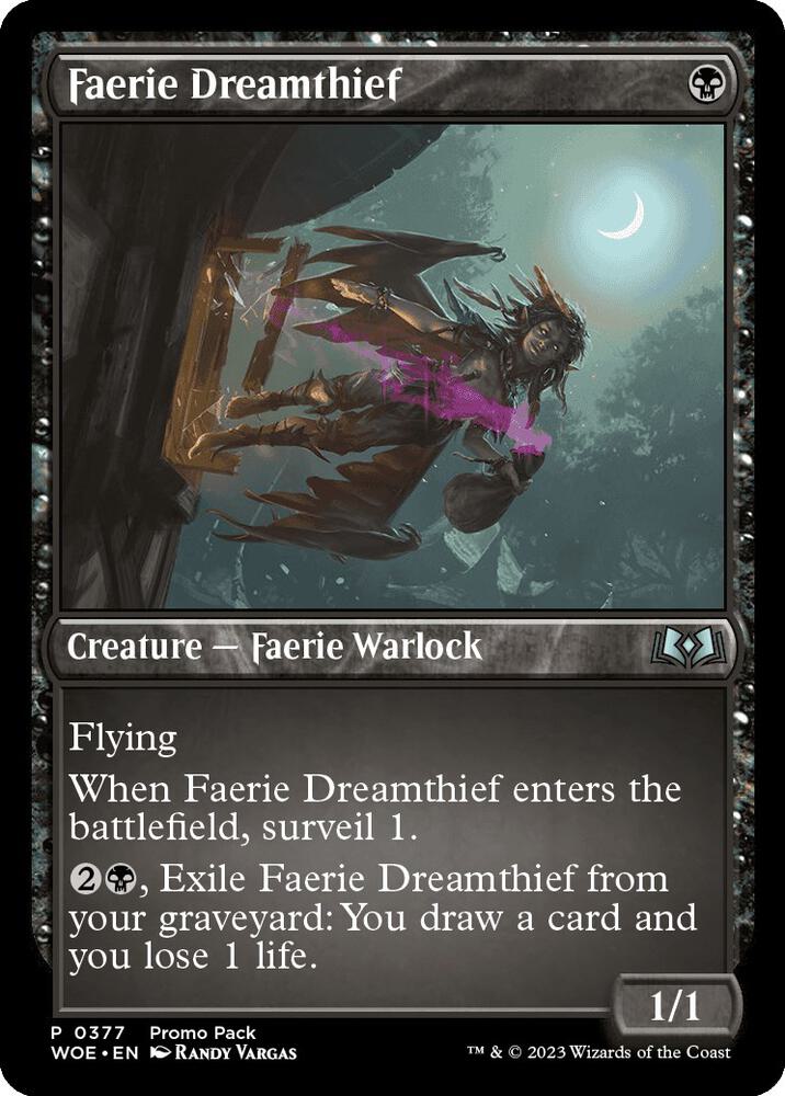 Faerie Dreamthief 377 card from Promo Pack: Wilds of Eldraine