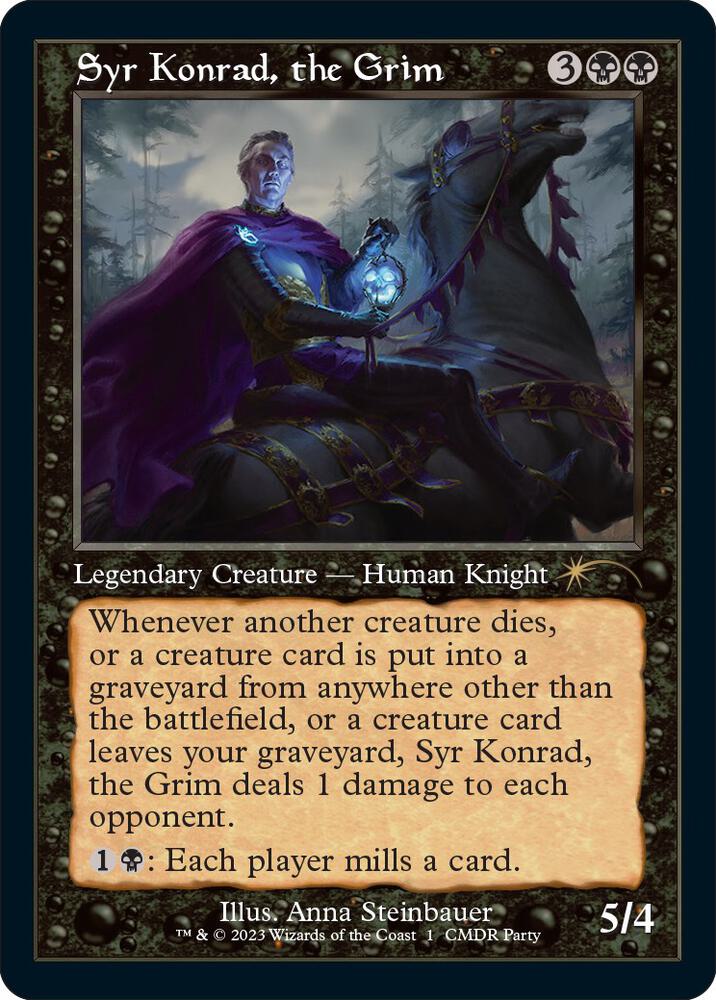 Syr Konrad, the Grim (Retro Frame) 1 card from WPN & Gateway Promos