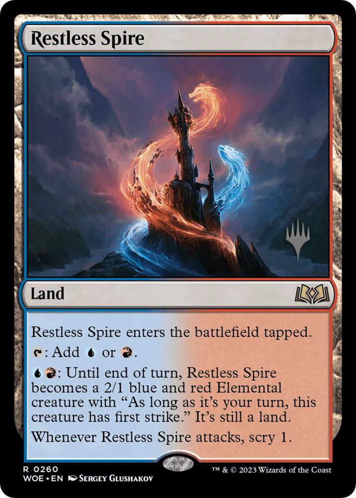 Restless Spire 260 card from Promo Pack: Wilds of Eldraine