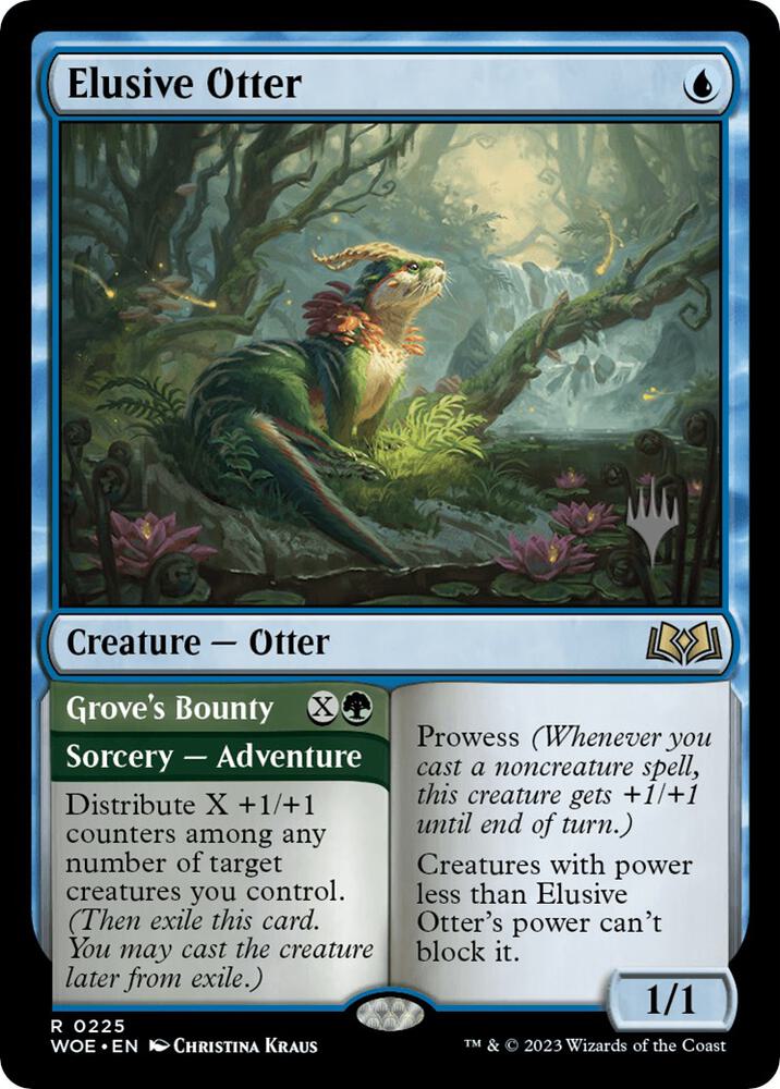 Elusive Otter 225 card from Promo Pack: Wilds of Eldraine