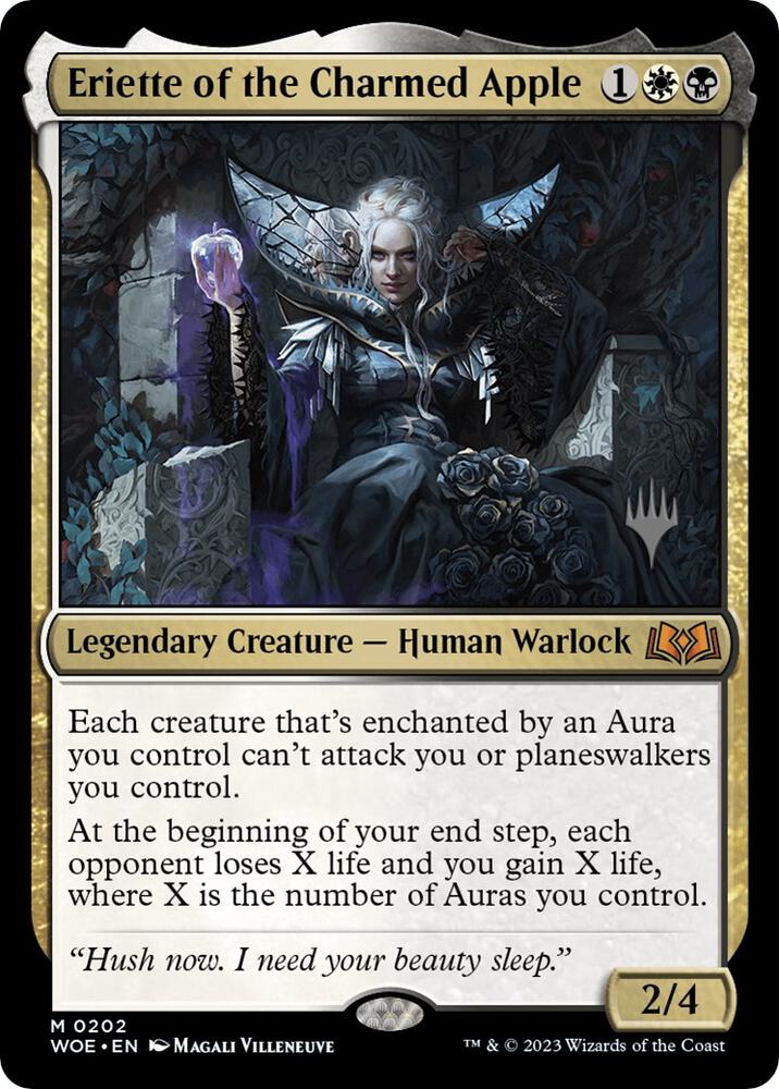 Eriette of the Charmed Apple 202 card from Promo Pack: Wilds of Eldraine