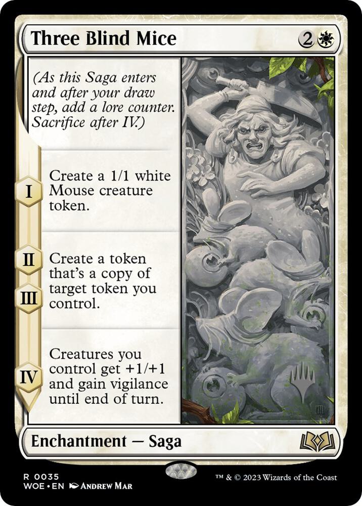 Three Blind Mice 35 card from Promo Pack: Wilds of Eldraine