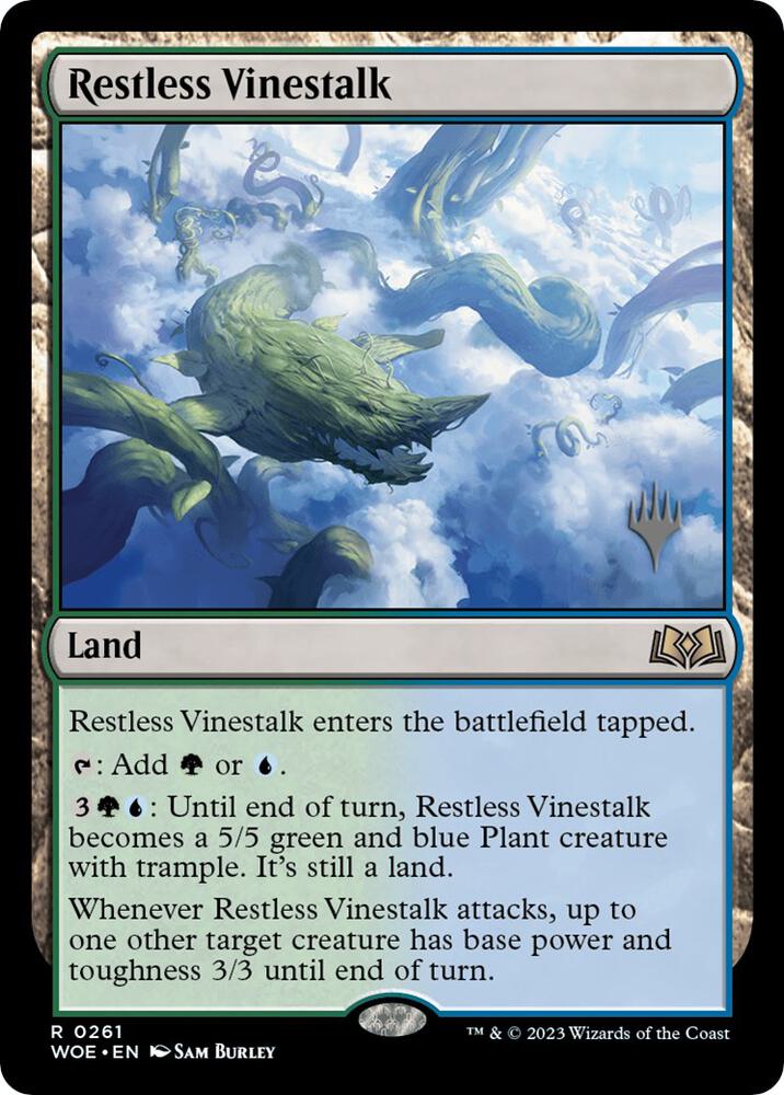 Restless Vinestalk 261 card from Promo Pack: Wilds of Eldraine