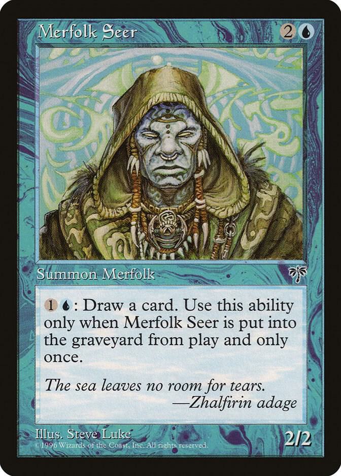 Merfolk Seer card from Mirage