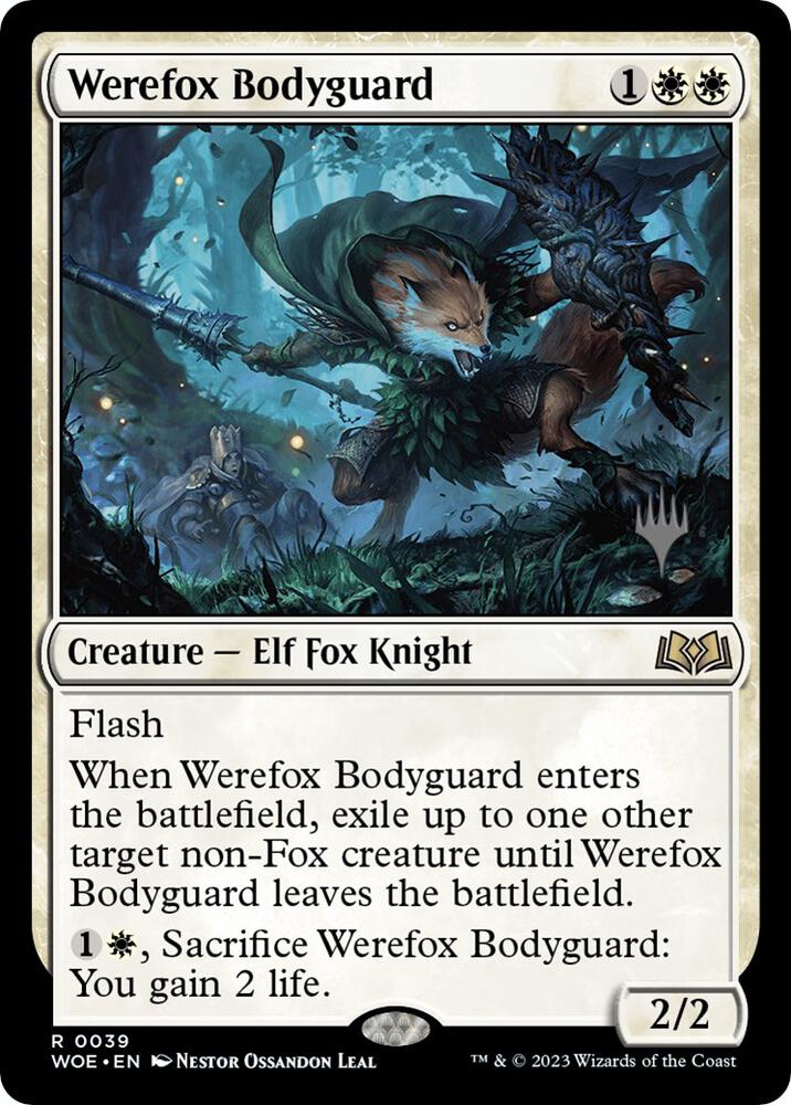 Werefox Bodyguard 39 card from Promo Pack: Wilds of Eldraine