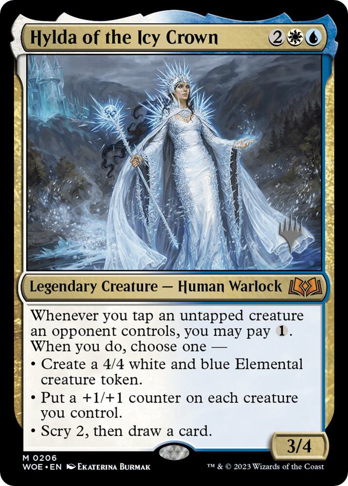Hylda of the Icy Crown 206 card from Promo Pack: Wilds of Eldraine