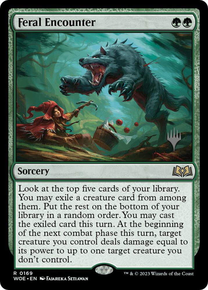 Feral Encounter 169 card from Promo Pack: Wilds of Eldraine