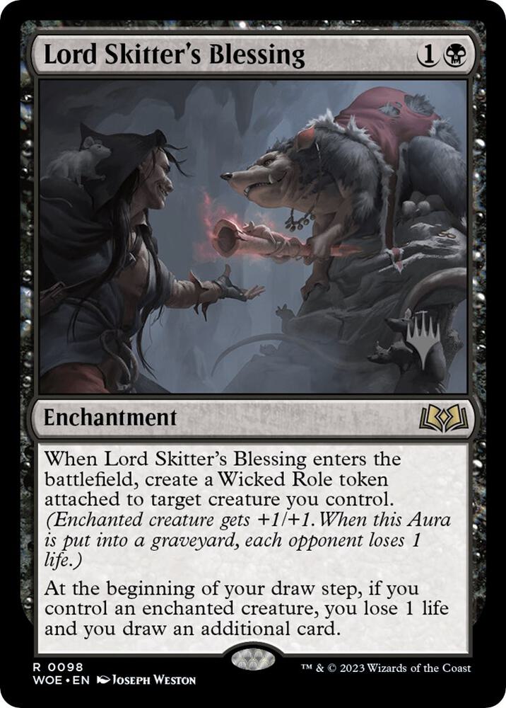 Lord Skitter's Blessing 98 card from Promo Pack: Wilds of Eldraine