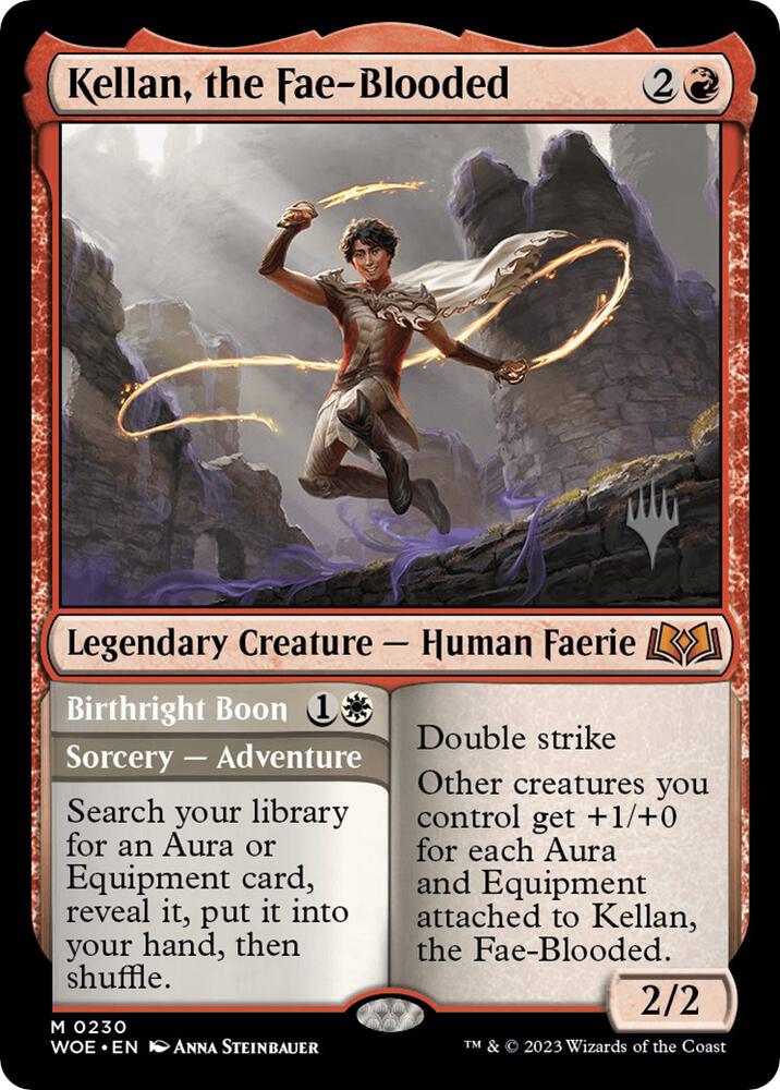 Kellan, the Fae-Blooded 230 card from Promo Pack: Wilds of Eldraine