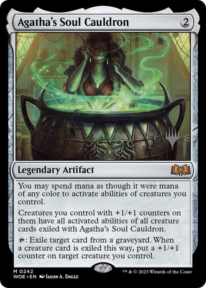 Agatha's Soul Cauldron 242 card from Promo Pack: Wilds of Eldraine