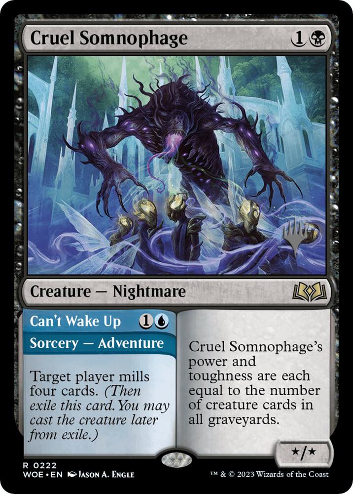 Cruel Somnophage 222 card from Promo Pack: Wilds of Eldraine
