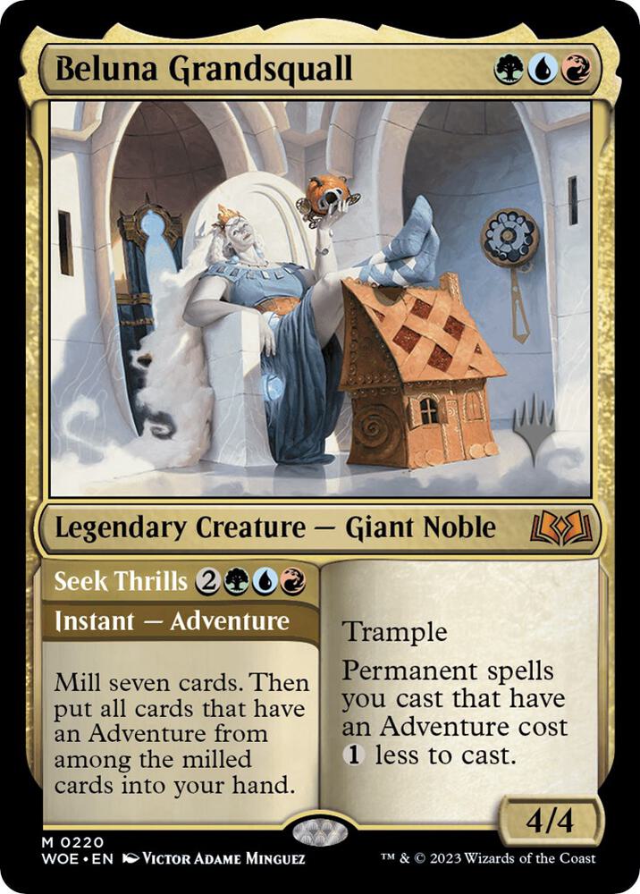 Beluna Grandsquall 220 card from Promo Pack: Wilds of Eldraine